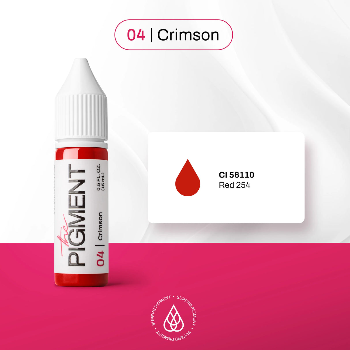 The Pigment 04 Crimson Pigment (15ml)