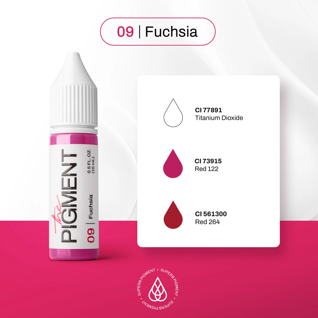 The Pigment 09 Fuchsia Pigmento (15ml)