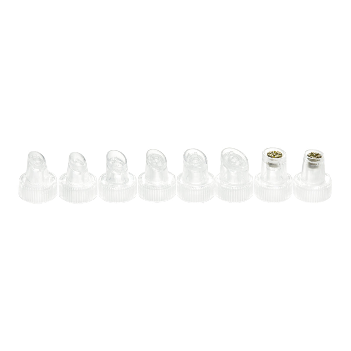 Set of replacement tips for Hydrogen+ 6-in-1 device by ACTIVESHOP, showing various tips and accessories in the image.