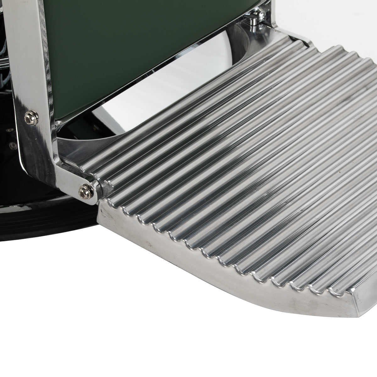 Gabbiano Visionerio barber chair green chrome frame - BVShop