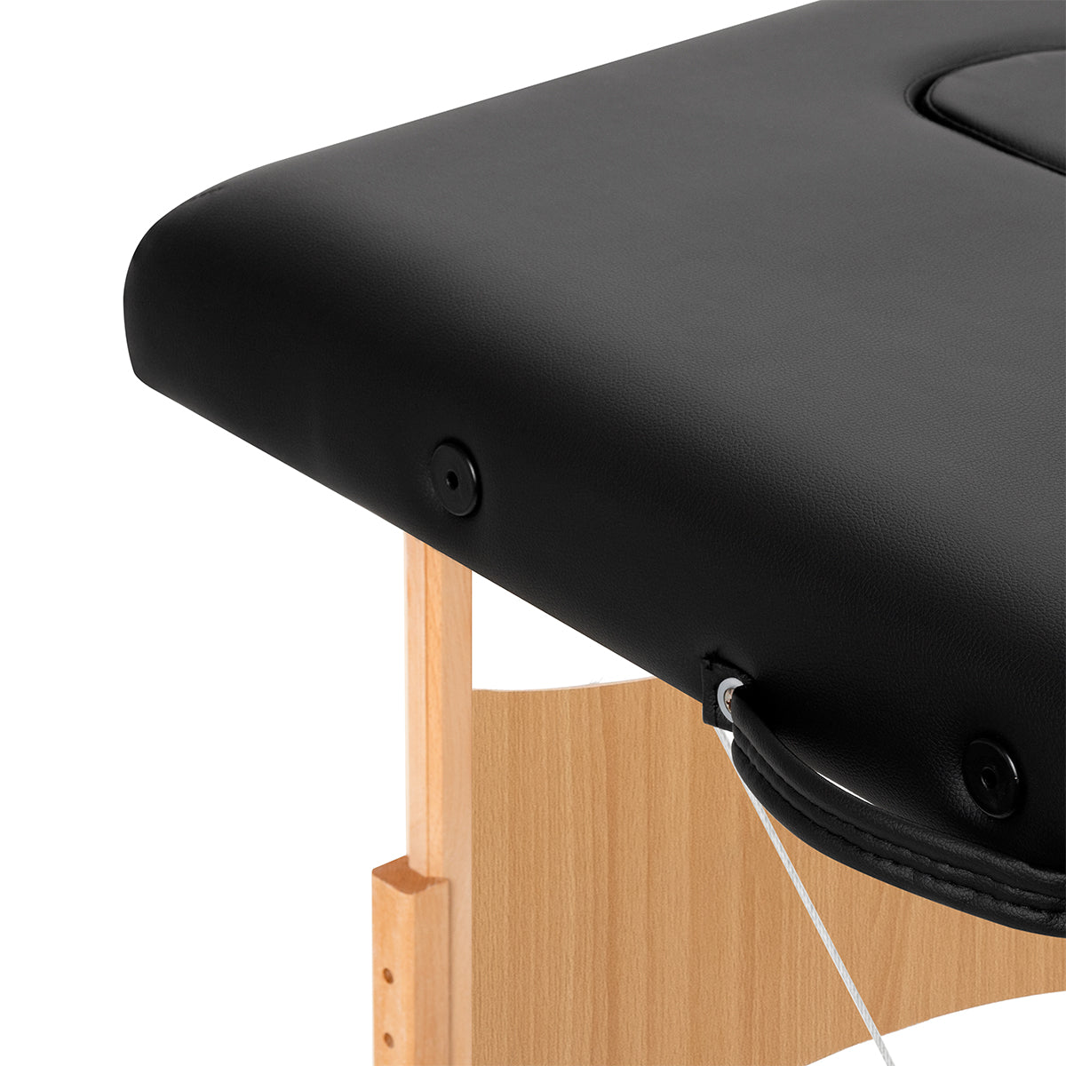 BALANCE wooden folding massage table 2 segment 190x70 black - BVShop