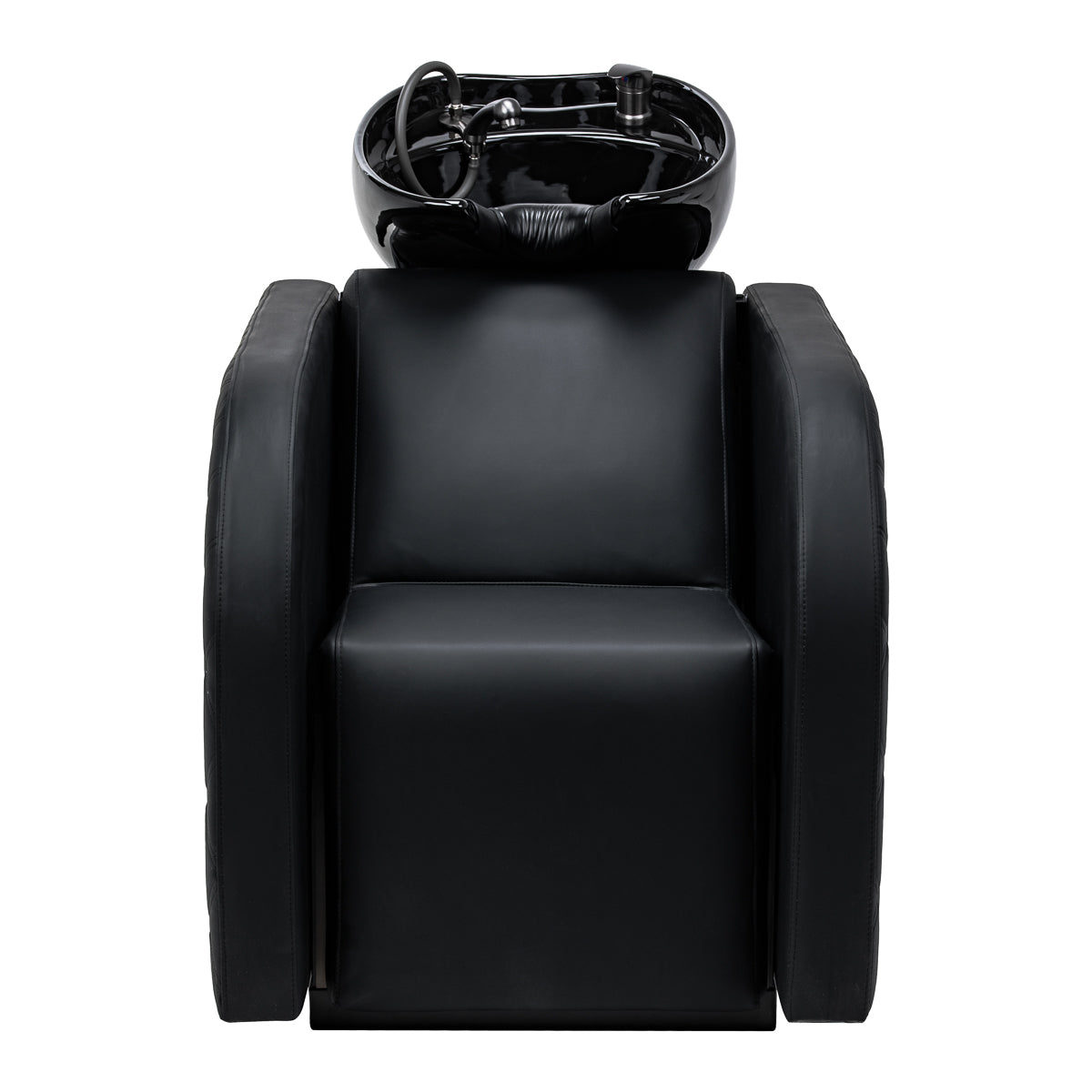 Gabbiano Ines Rampa De Lavagem Elétrica Com Massagem – Preta · Vista frontal