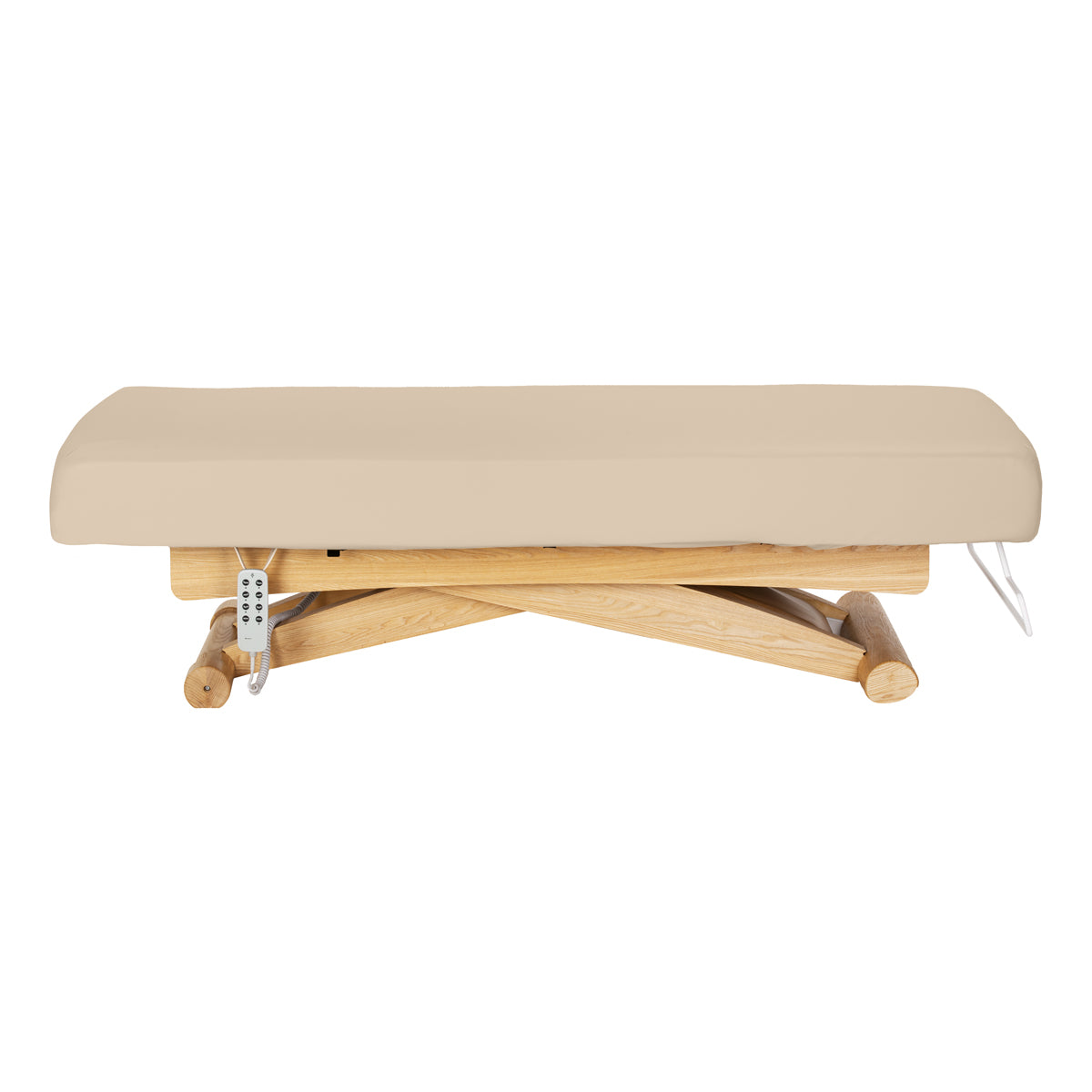 Sillon Siesta Marquesa SPA Elétrica – Bege, Base Castanho Claro · Vista lateral
