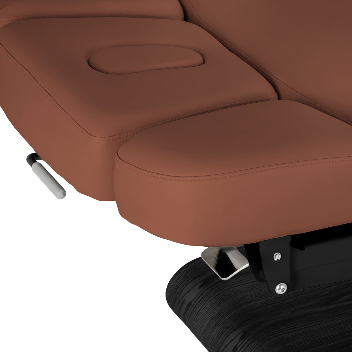 Sillon Relax · castanho / preto · apoio de cabeça e abertura facial