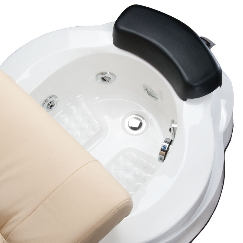 Fotel do pedicure z masażem BR-3820D Kremowy - BVShop