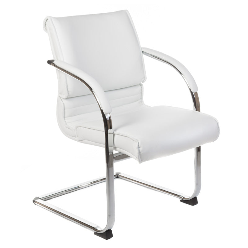 Fotel konferencyjny CorpoComfort BX-3339B White - BVShop