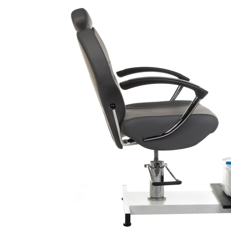 Pedicure chair with foot massager BR-2301 gray - BVShop