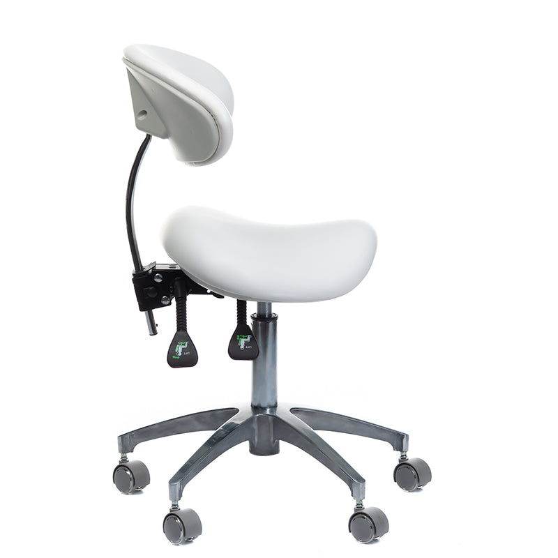 Taboret medyczny z oparciem BD-Y925 White - BVShop