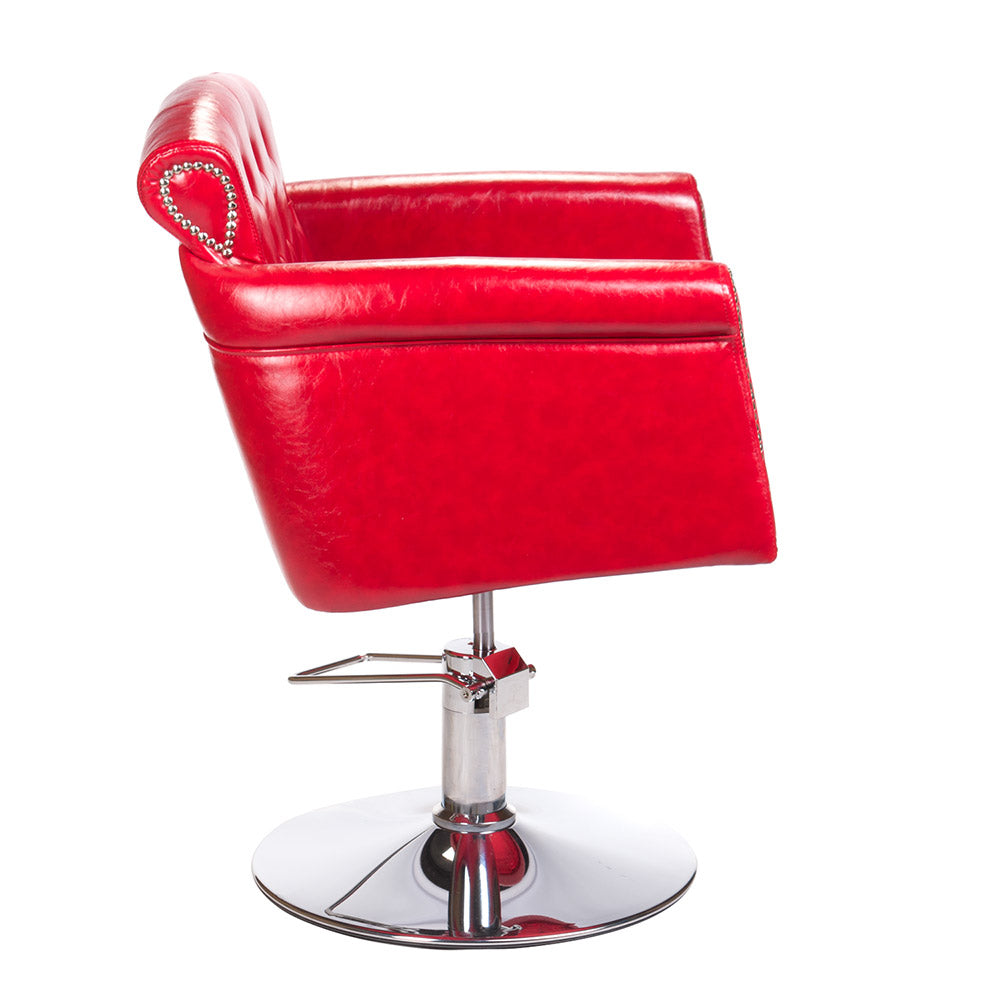 Hairdressing Chair ALBERTO BH-8038 Red - BVShop