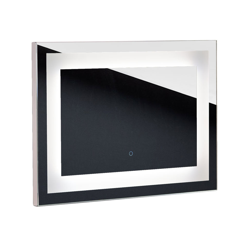 Beauty System LED-lit mirror New York 50x70cm with bright LED lighting, modern bathroom or vanity mirror, sleek design.