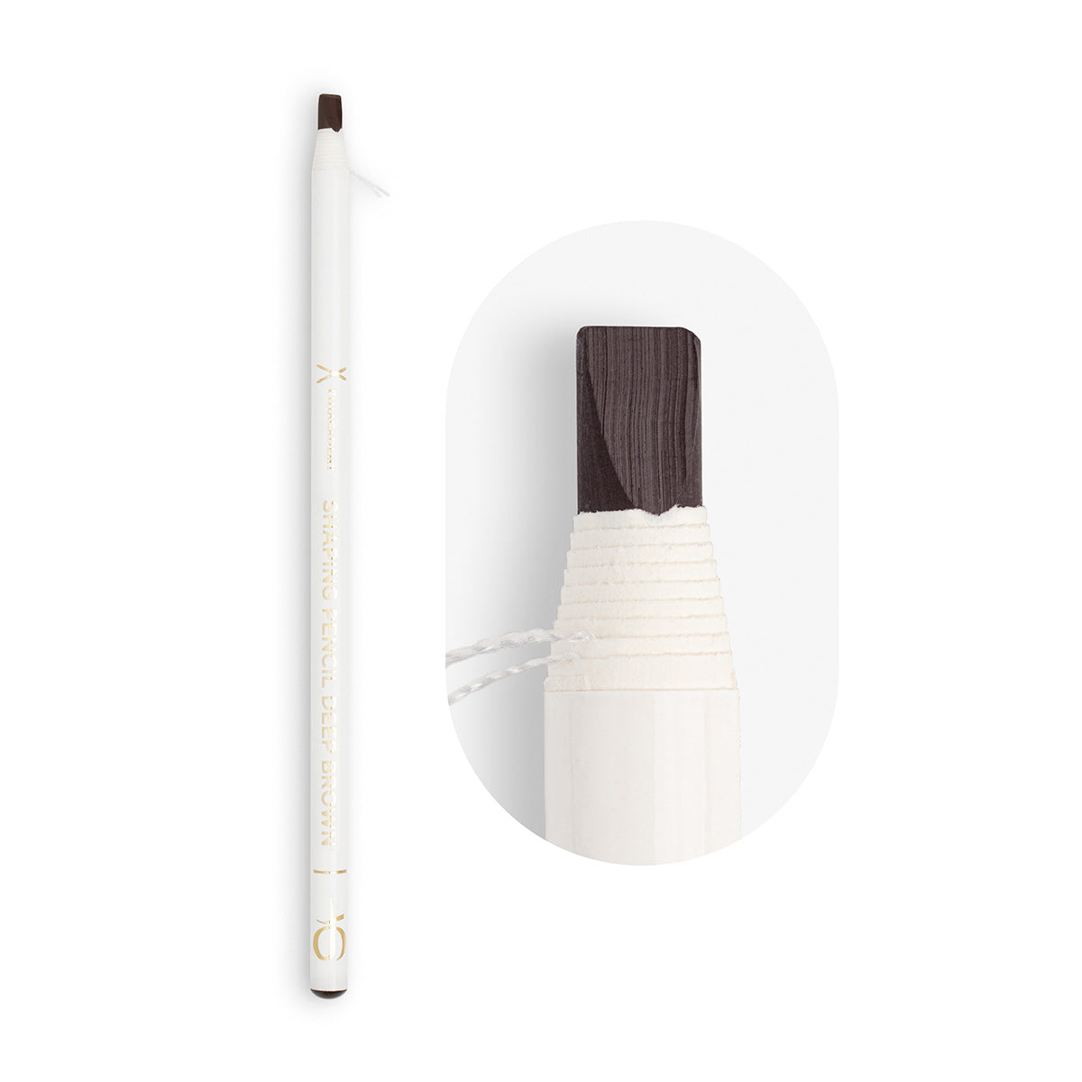PhiAcademy Shaping Pencil Deep Brown on a light background