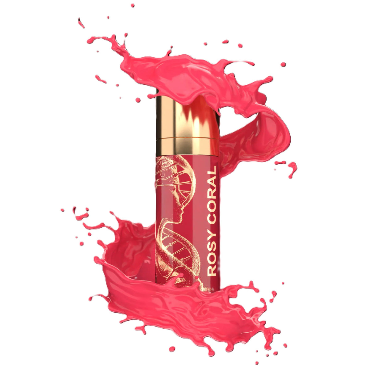 BROW DADDY × DNA Pigments Gold Collection Lips Rosy Coral