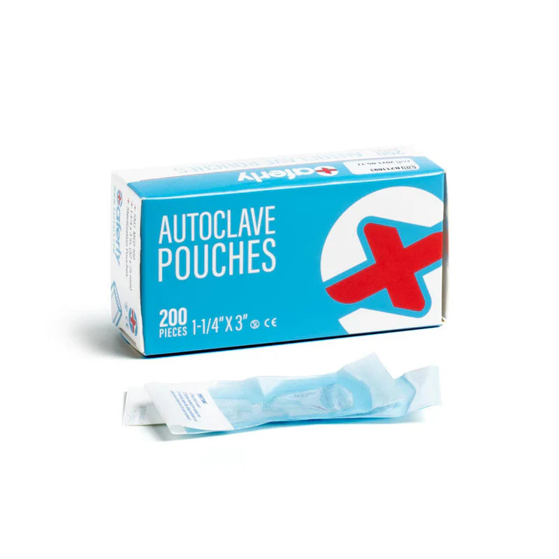 Saferly Self-Sealing Autoclave Sterilization Pouches 200 pcs 32 × 75mm - BVShop