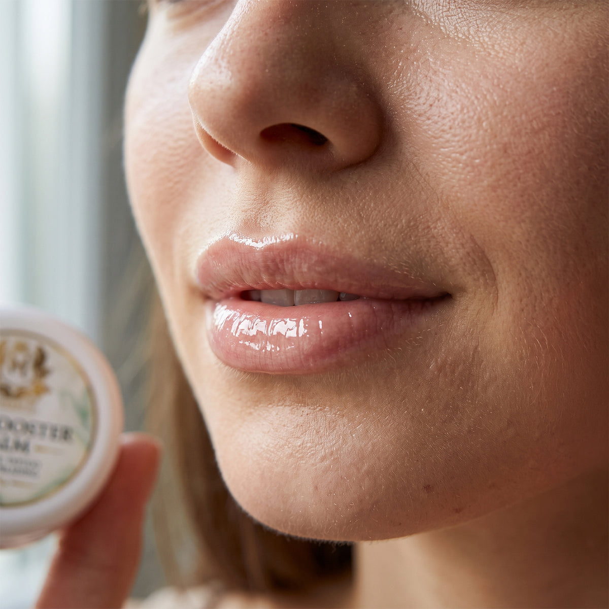 Skin Monarch Pigment Booster Formula on lips