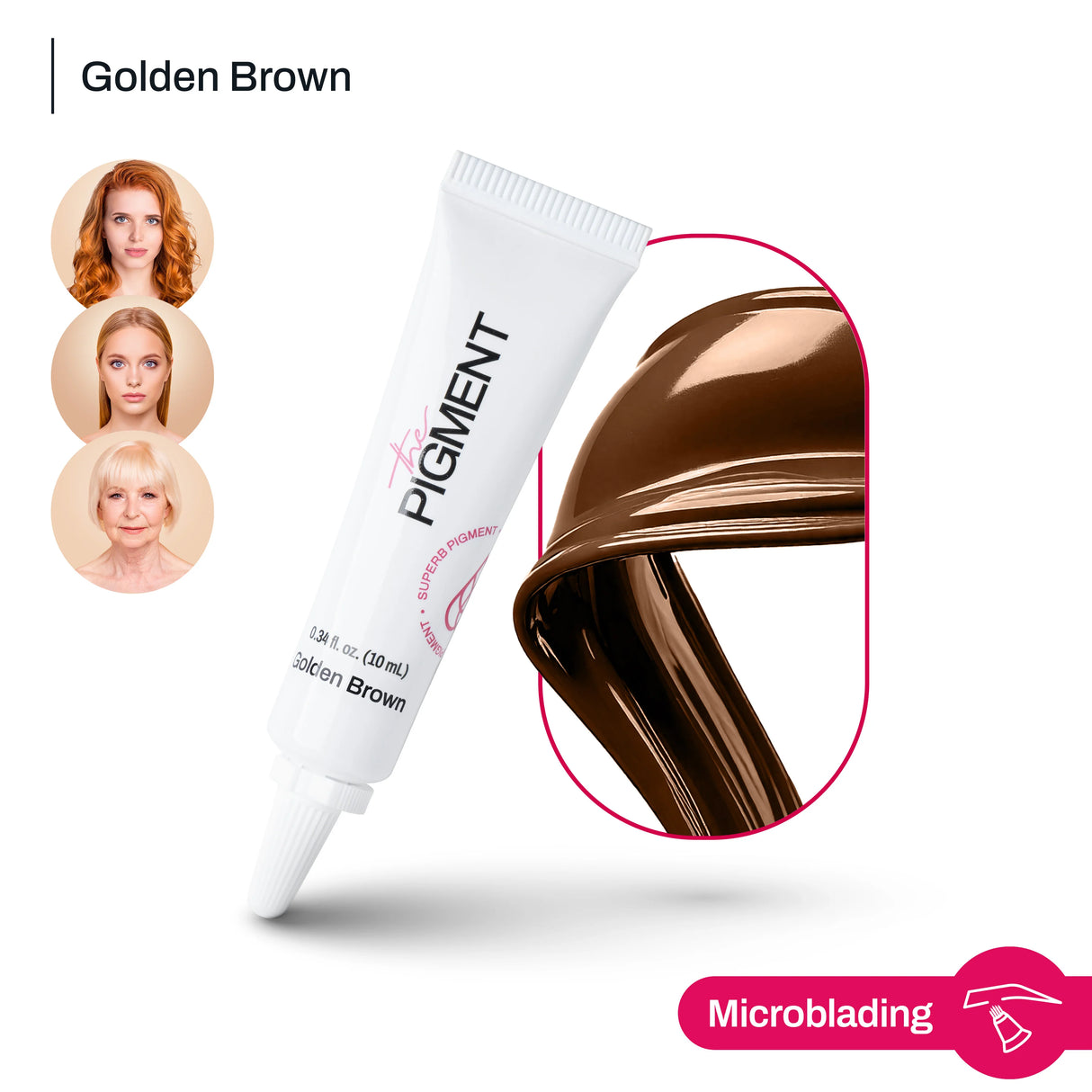O Pigmento Microblading Golden Brown Pigment 10ml