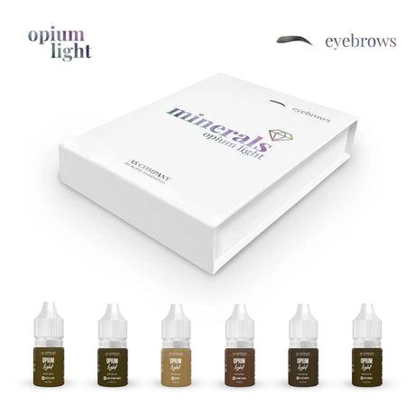 AS COMPANY Mineral Eyebrow Set (Opium Light) 6pcs/6ml - BVShop