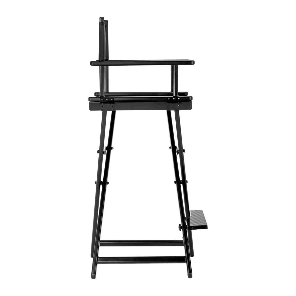 Black aluminum make-up chair - BVShop