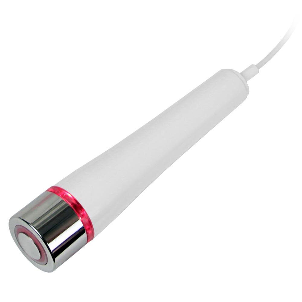 Pink Mini RF Radio Frequency device from Beauty System, showing the compact handheld tool with control buttons.