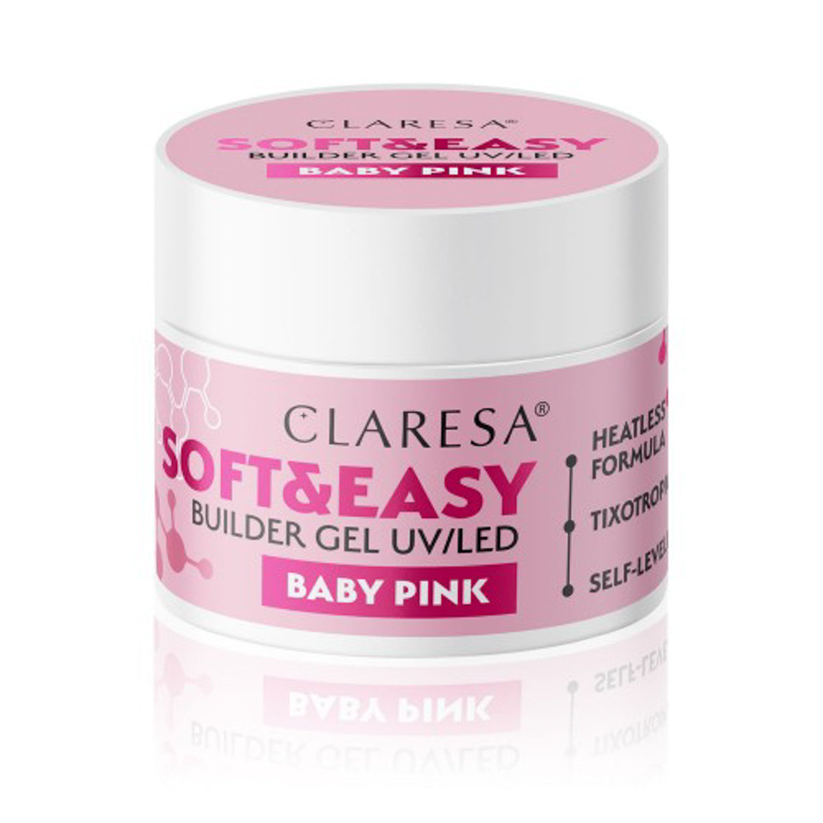 Claresa builder gel Soft & Easy gel baby pink 45g - BVShop