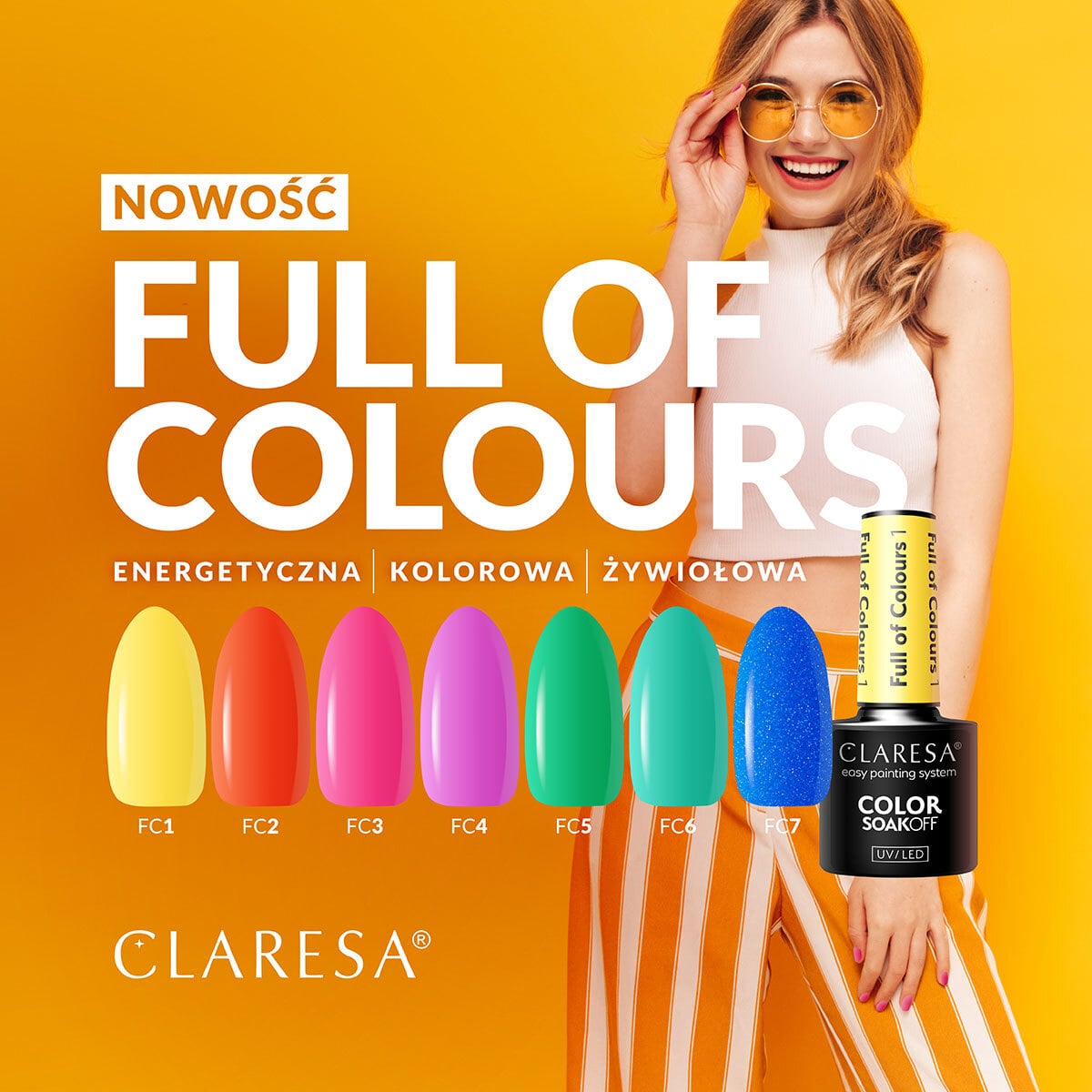 CLARESA Full of colours Hybrid Polish 7 -5g - BVShop