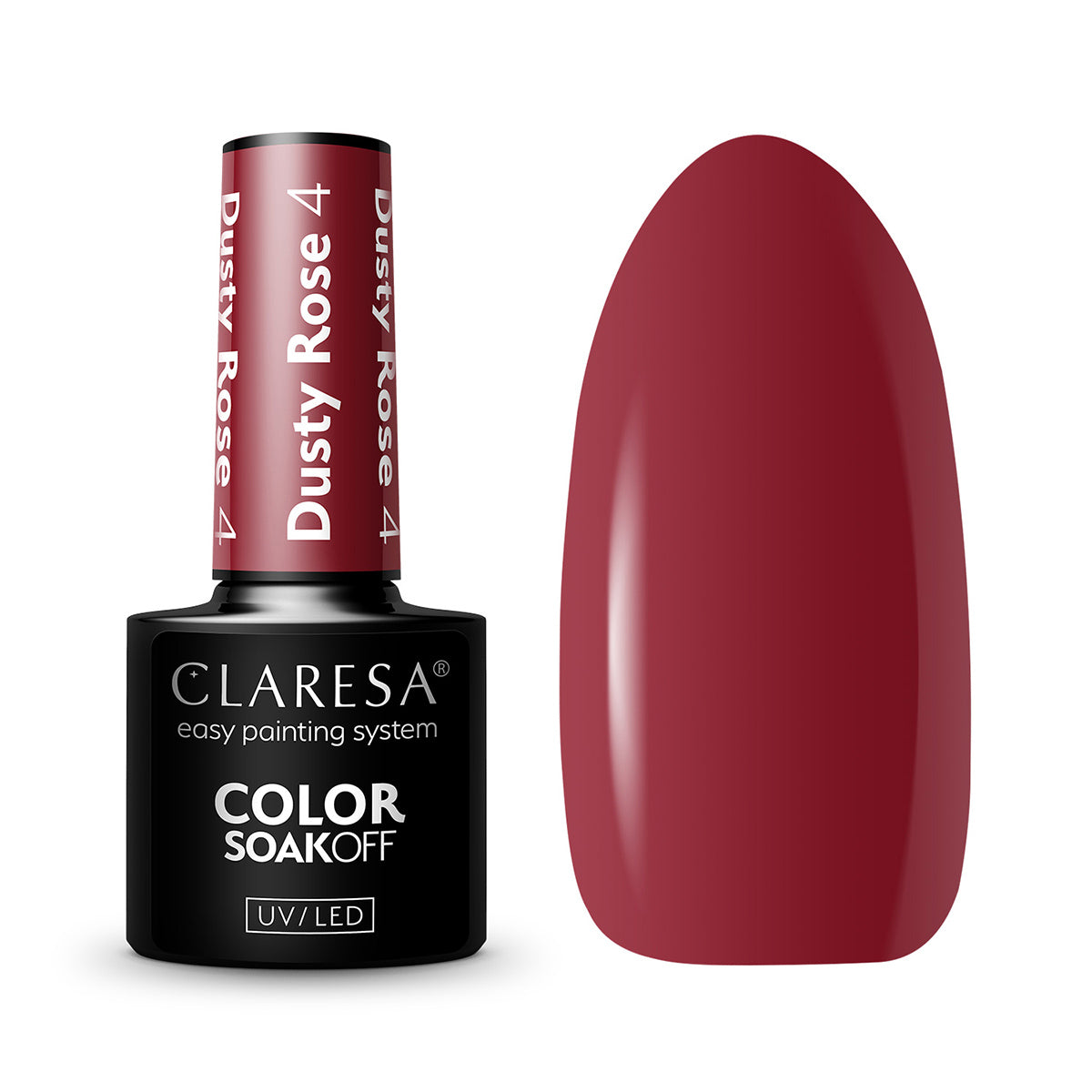 CLARESA Hybrid nail polish DUSTY ROSE 4 -5g - BVShop