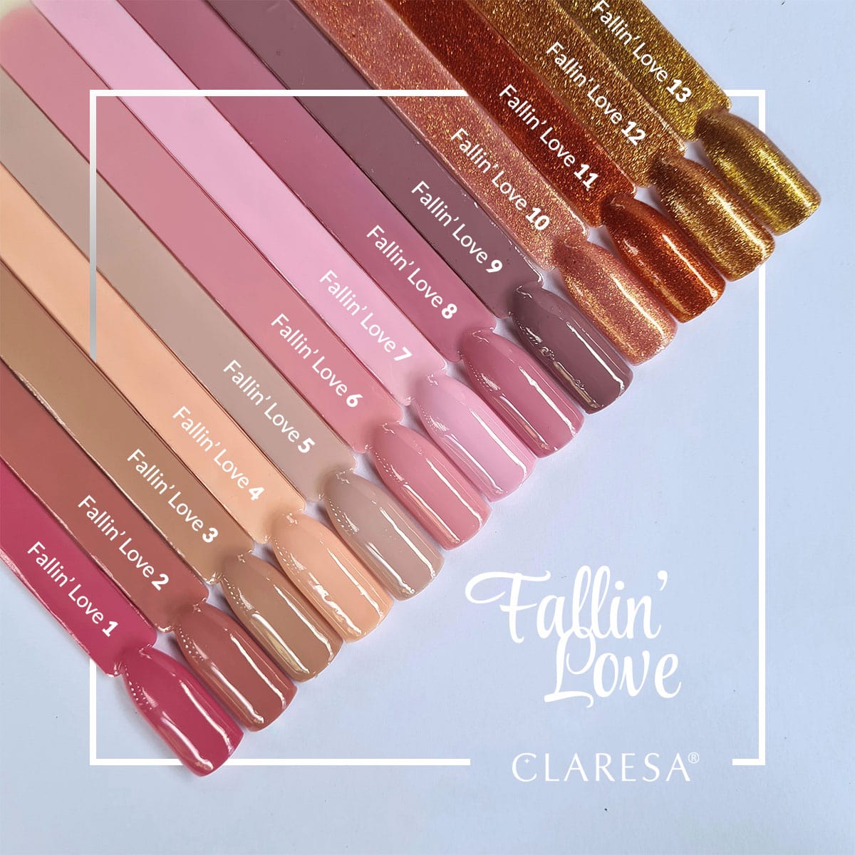 CLARESA Hybrid nail polish FALLIN "LOVE 3 -5g - BVShop