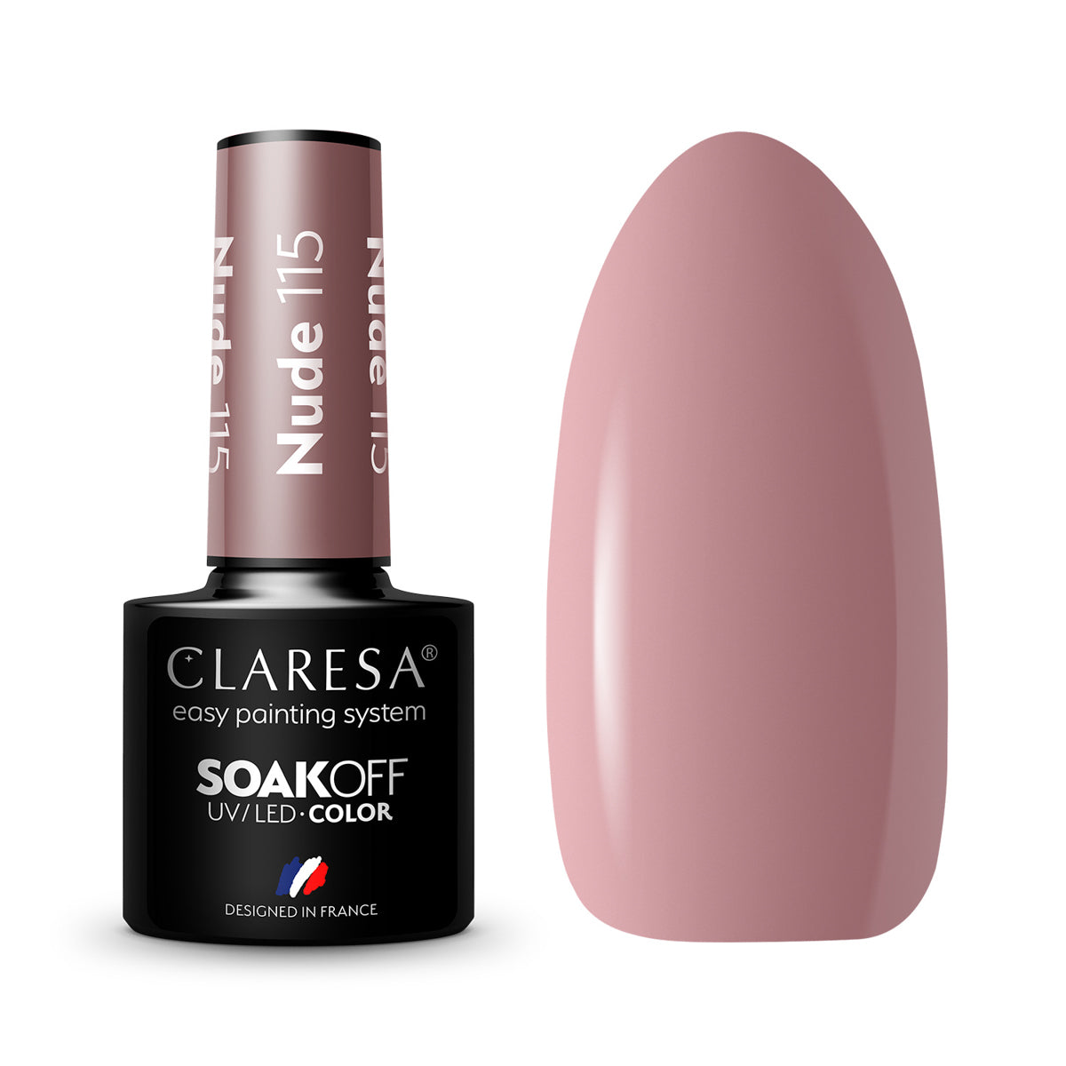 CLARESA Hybrid nail polish NUDE 115 -5g - BVShop