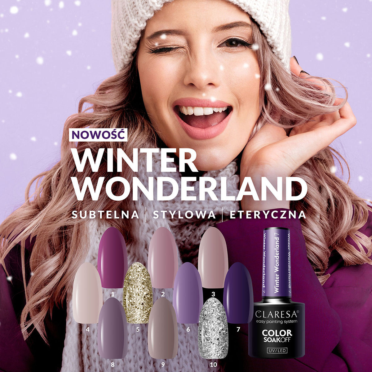 CLARESA Hybrid Polish Winter Wonderland 8 - 5g. - BVShop