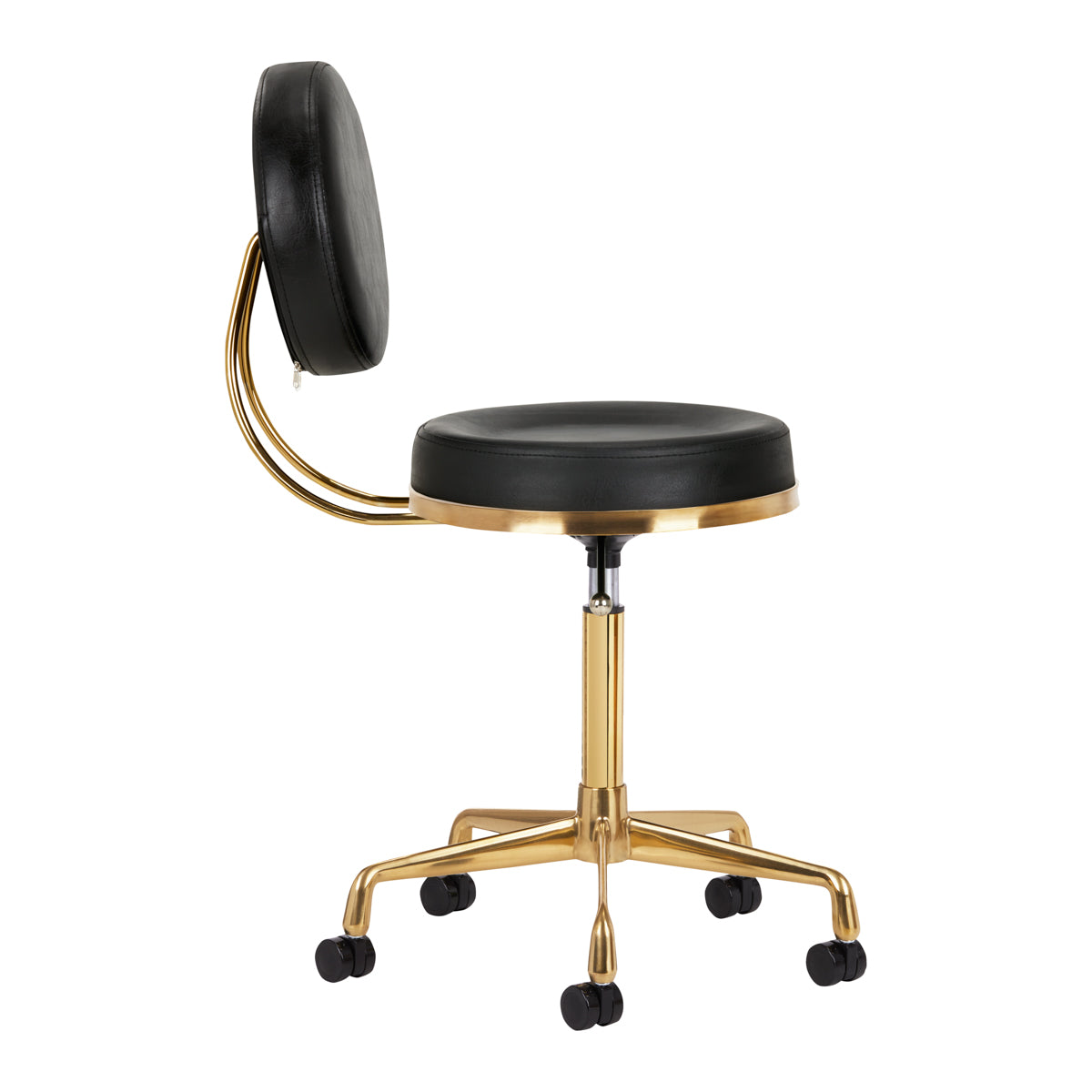 COSMETIC STOOL H5 GOLD BLACK - BVShop