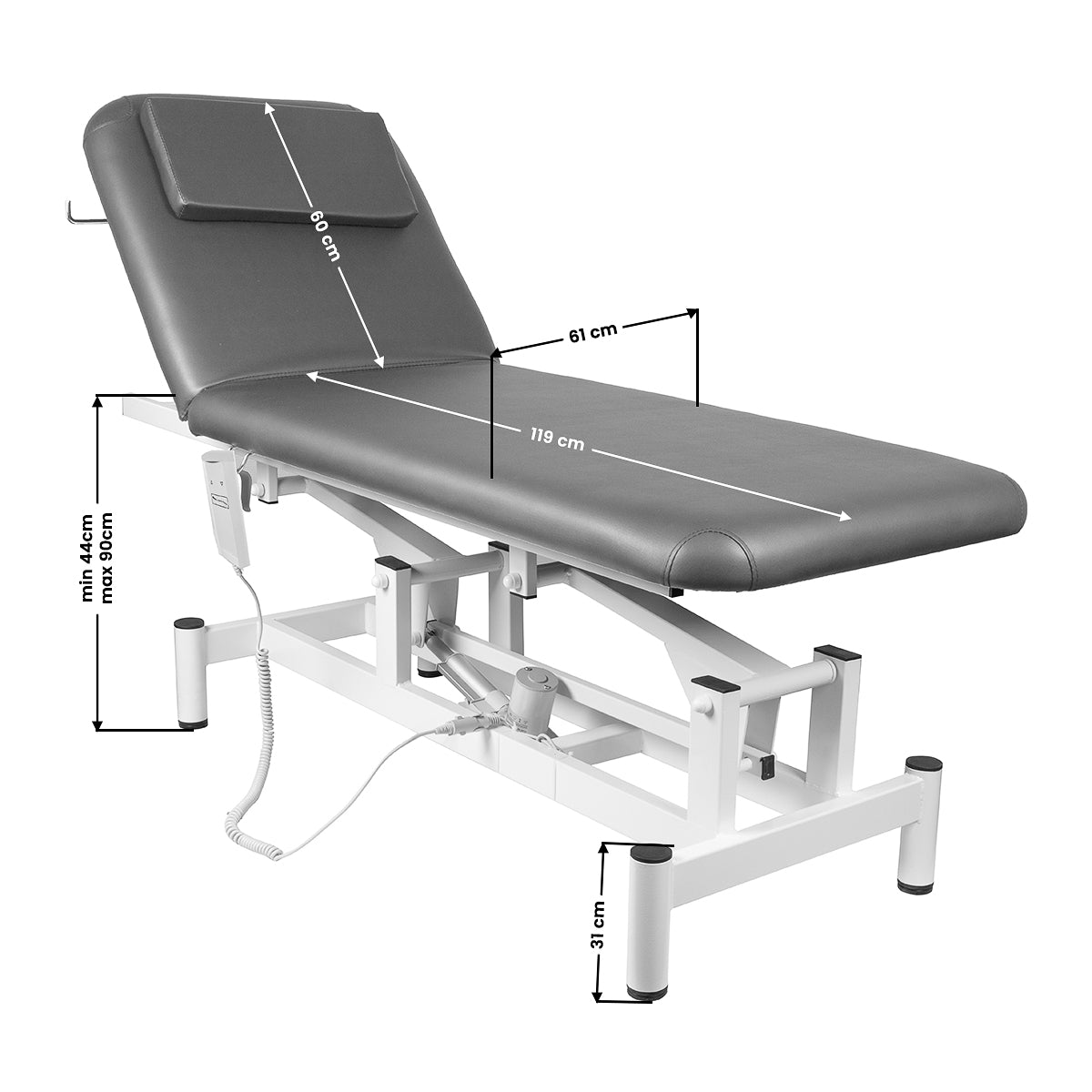 Electric bed massage 079 1 intens. Gray - BVShop