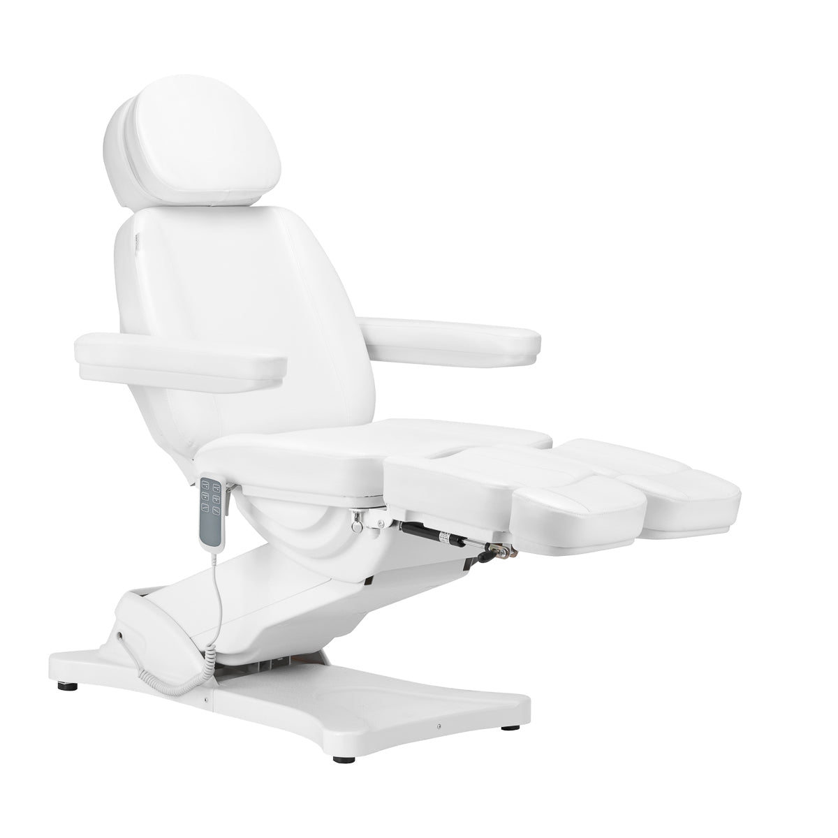 Electric cosmetic chair SILLON CLASSIC 3 motors with pedi cradle white - BVShop