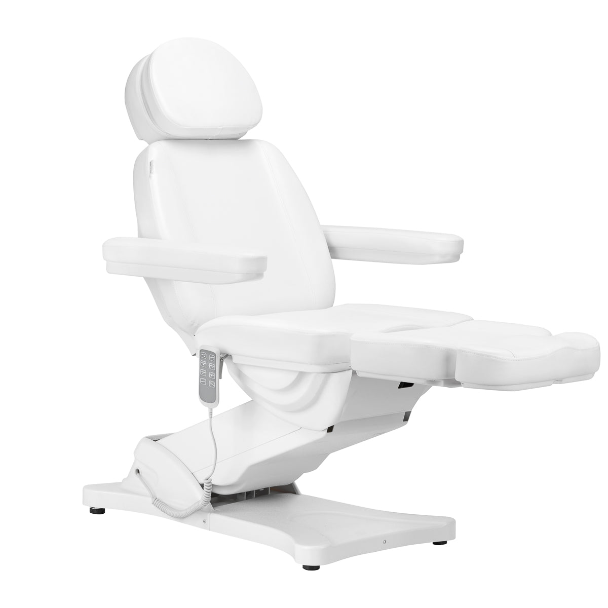 Electric cosmetic chair SILLON CLASSIC 4 motors with cradle white - BVShop