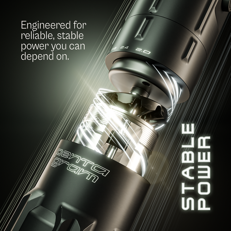 Máquina de Tatuar Sem Fios Equaliser Pentagram