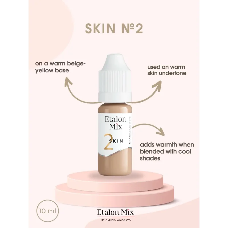 Conjunto de Pigmentos para Pele Camuflagem Etalon Mix 6x5ml