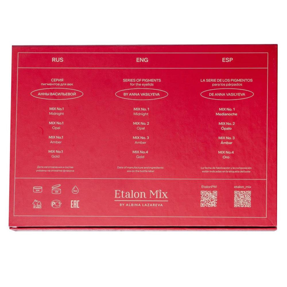 Etalon Mix Eyelids Pigment Set By Anna Vasileva 4x5ml - BVShop