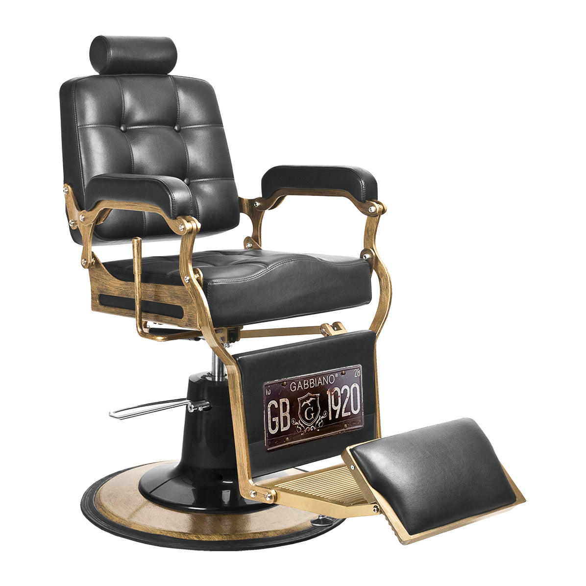 Gabbiano barber chair Boss black - BVShop
