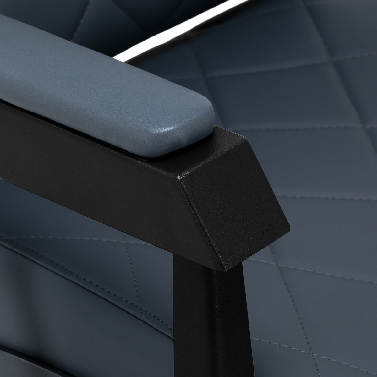 Gabbiano barber chair Bruno with black frame Graphite - BVShop