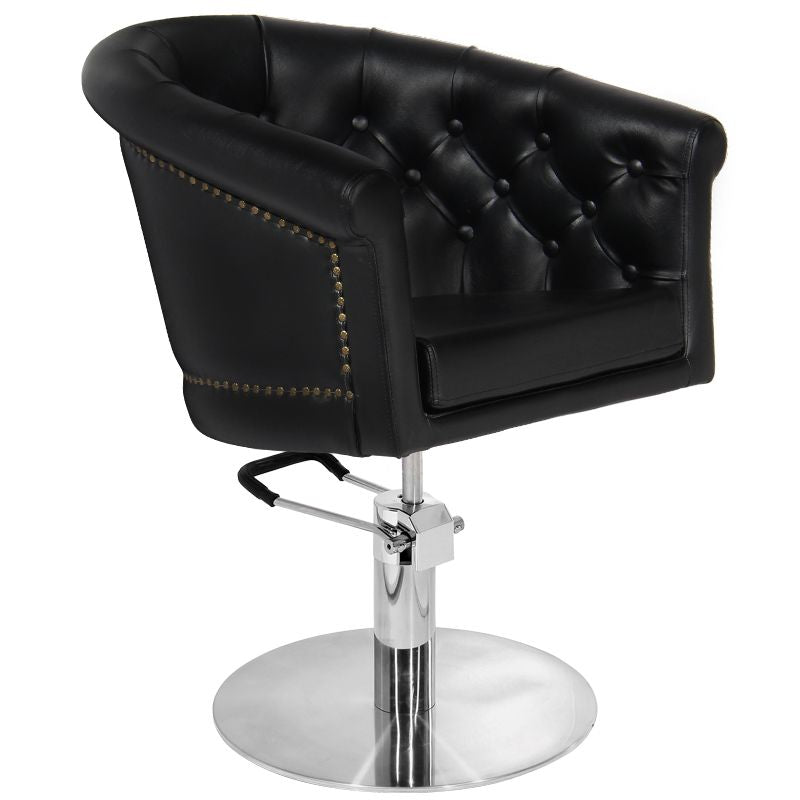 Gabbiano black hairdressing chair - BVShop