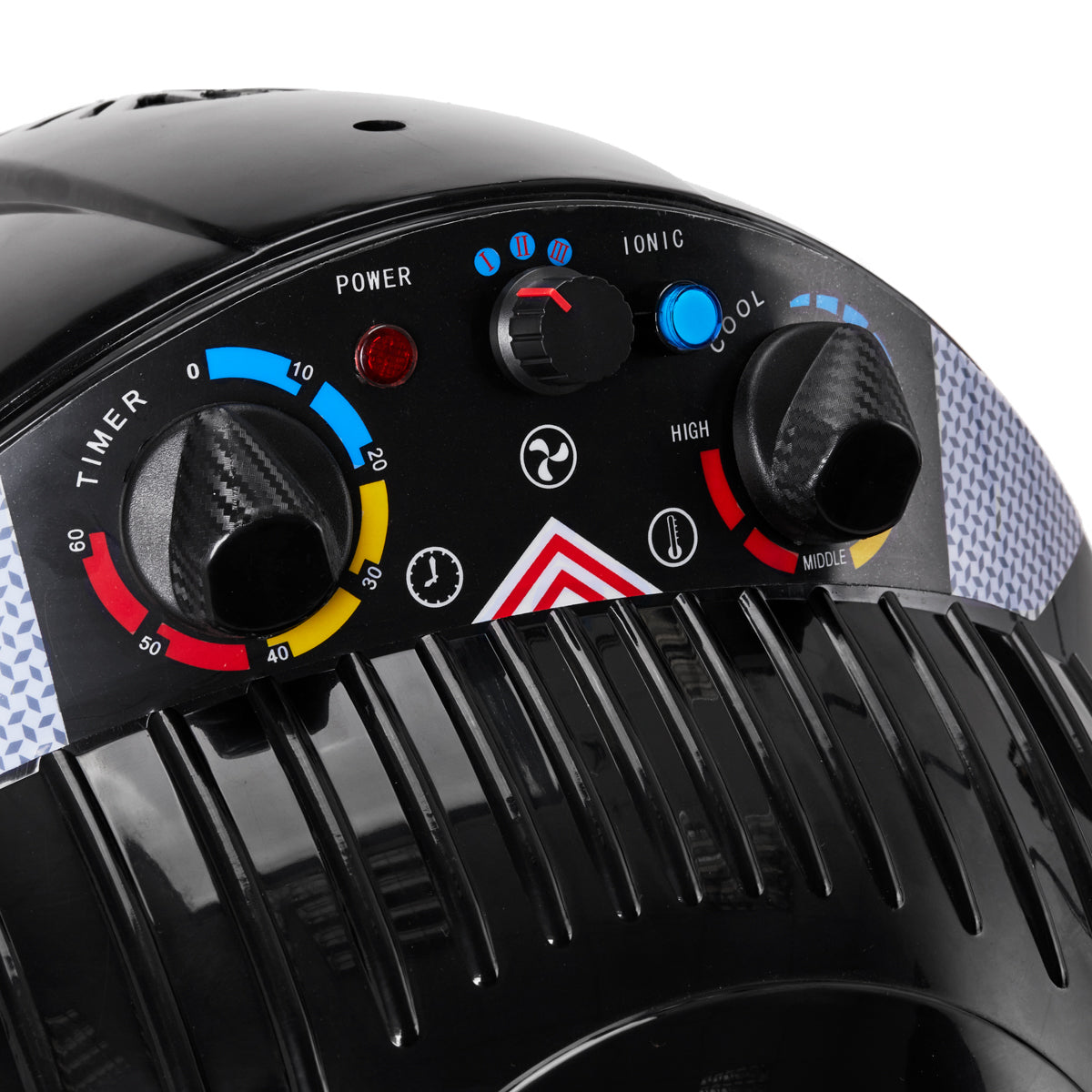 Gabbiano Centurion LVI-203S three-speed ionic standing hair dryer black - BVShop