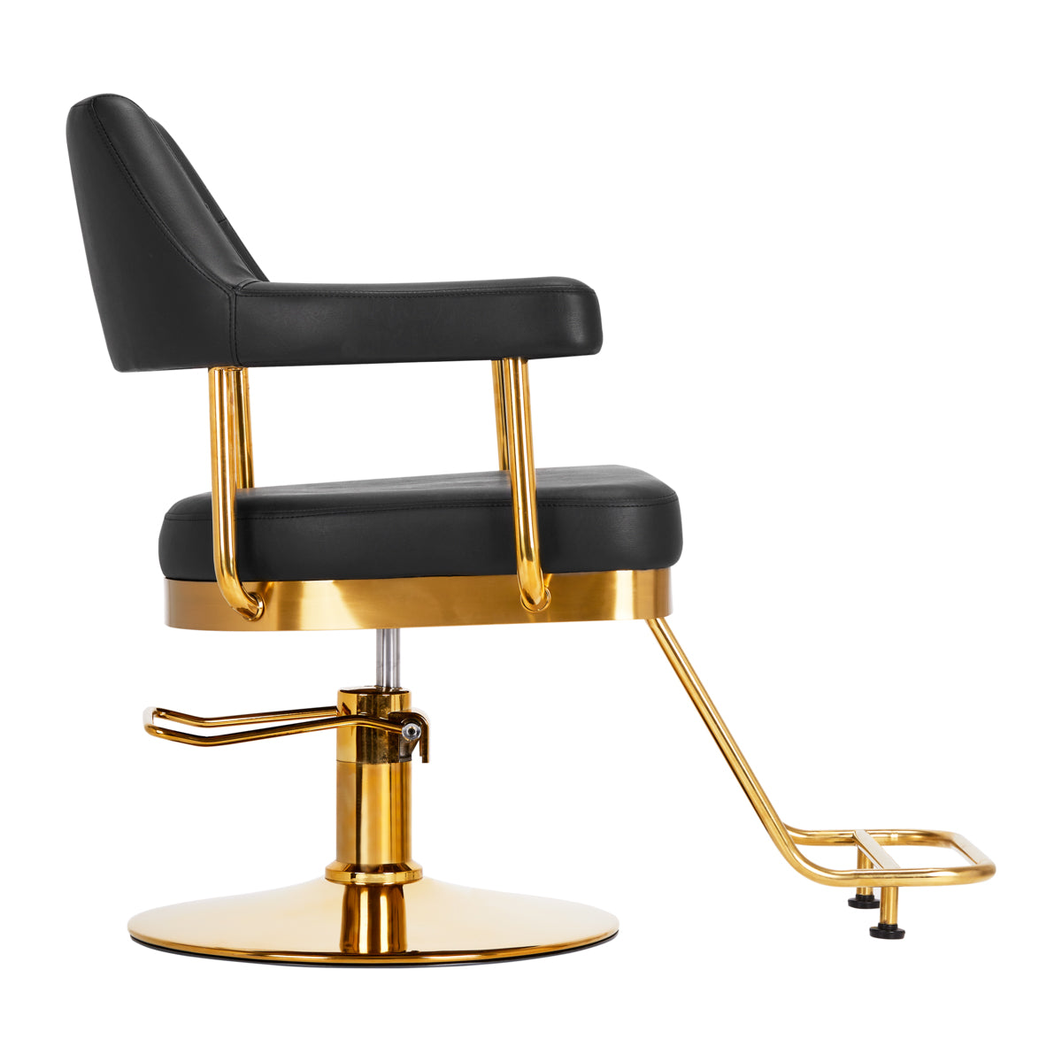 Gabbiano hairdressing chair Granda gold black - BVShop