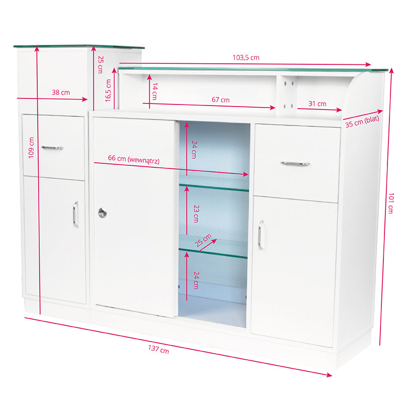 Gabbiano reception desk q-0333 - BVShop
