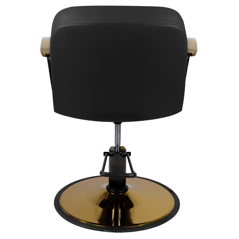 Gabbiano styling chair golden Bologna black - BVShop