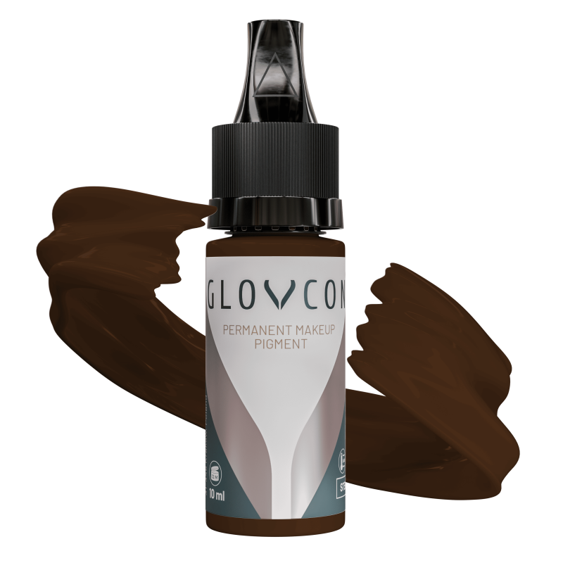 GLOVCON Mocha hybrid eyebrow PMU pigment 10ml bottle