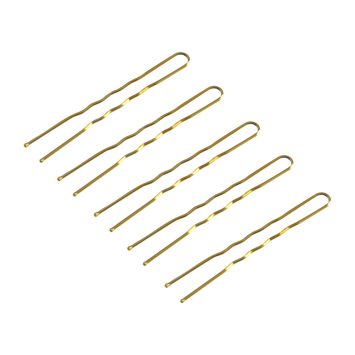 Hairdresser's hair bows E-57 120 pcs. 5.6 cm gold - BVShop