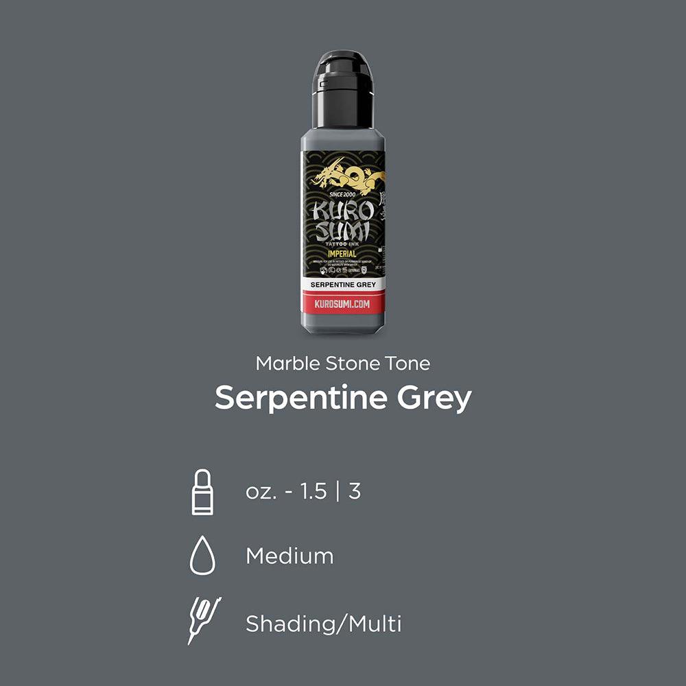 Kuro Sumi Imperial Tattoo Ink Serpentine Grey In Stock 44ml - BVShop