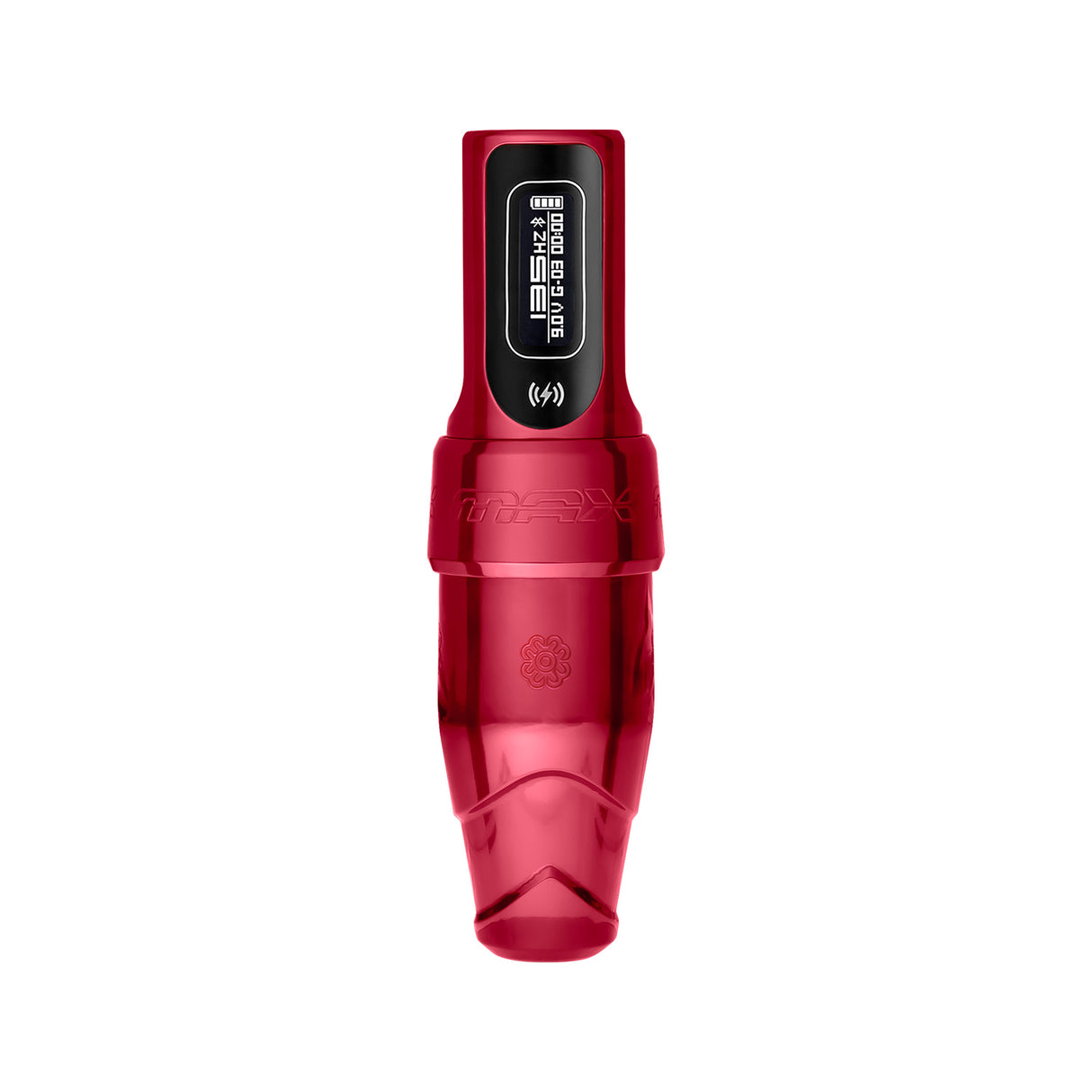 Microbeau Flux S Max com PowerBolt II simples ou duplo, curso de 2,5 mm, vermelho