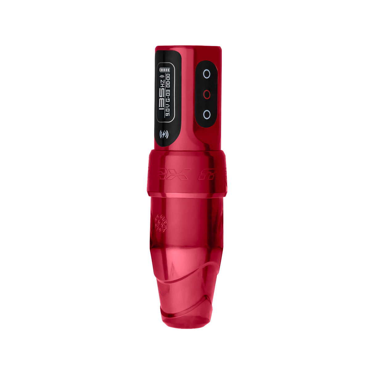 Microbeau Flux S Max com PowerBolt II simples ou duplo, curso de 2,5 mm, vermelho