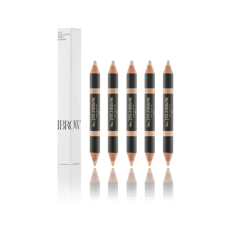 Mrs Highbrow Highlighting Duo Brow Pencil 02 Vanilla - BVShop