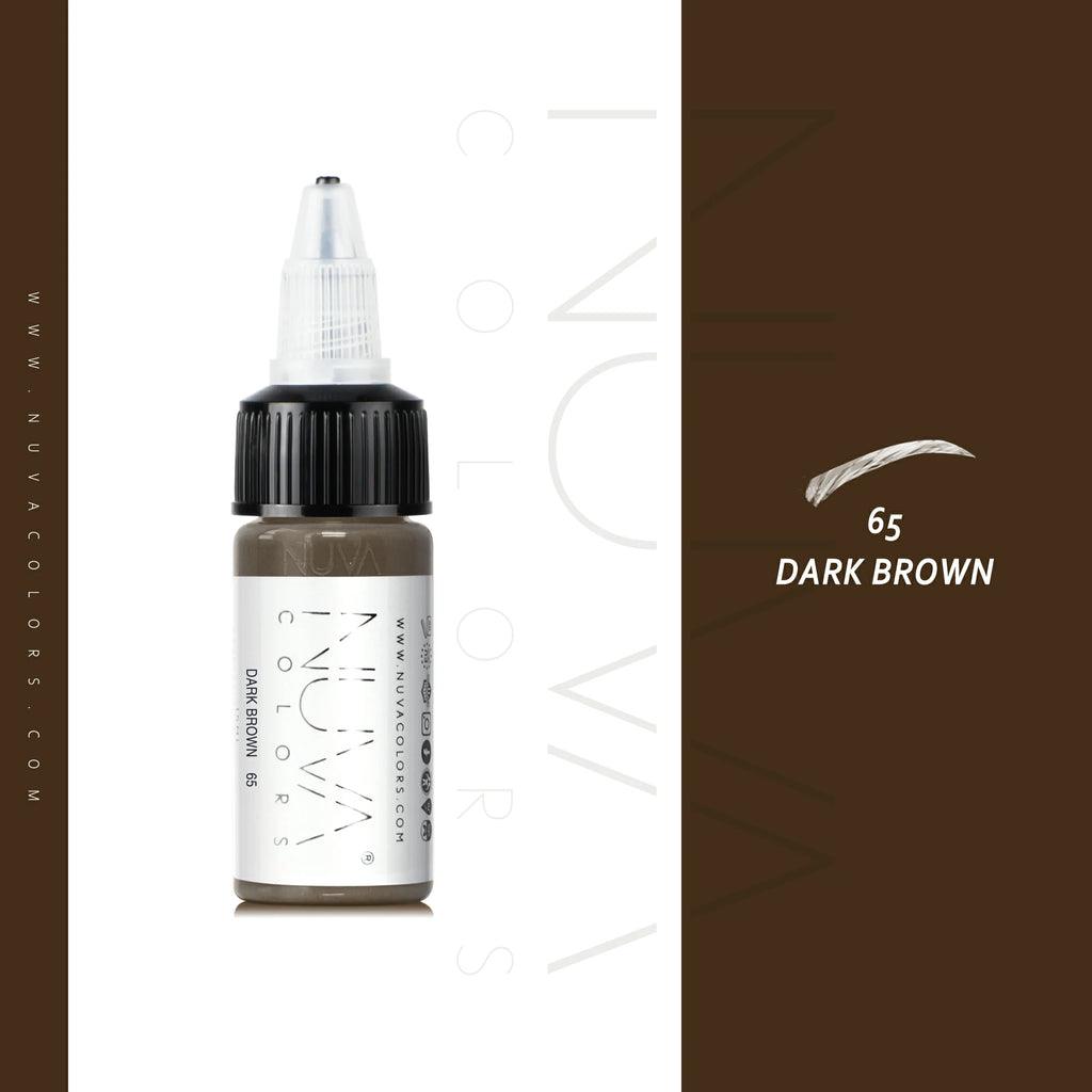 Nuva Colors Eyebrow Pigments 65 DARK BROWN 15ml - BVShop