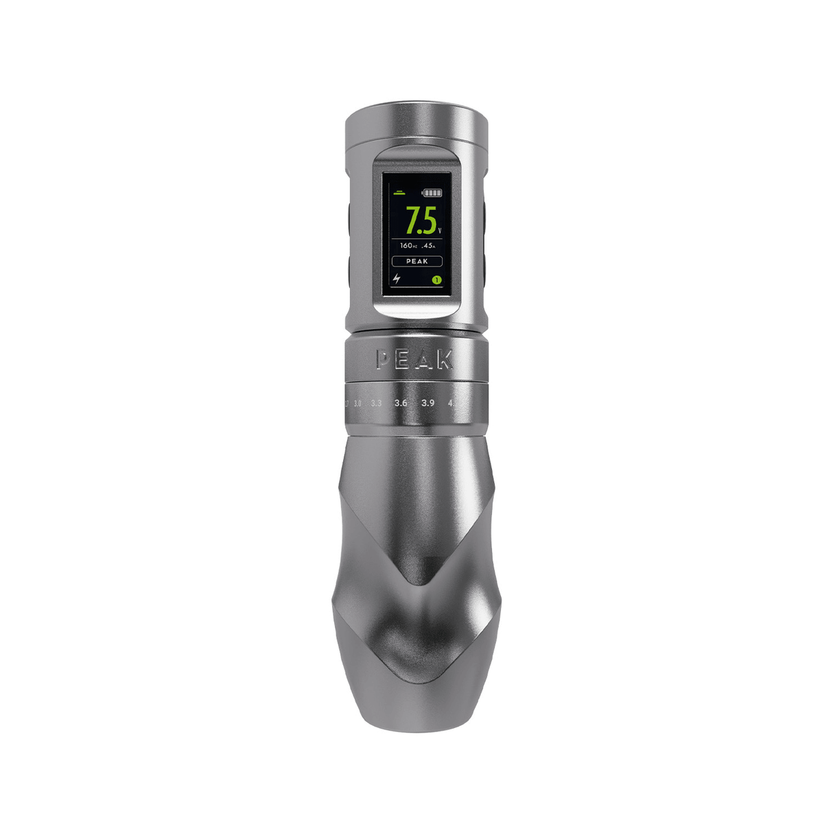 Peak Solice Pro V2 Wireless Tattoo And PMU Machine Matte Silver - BVShop